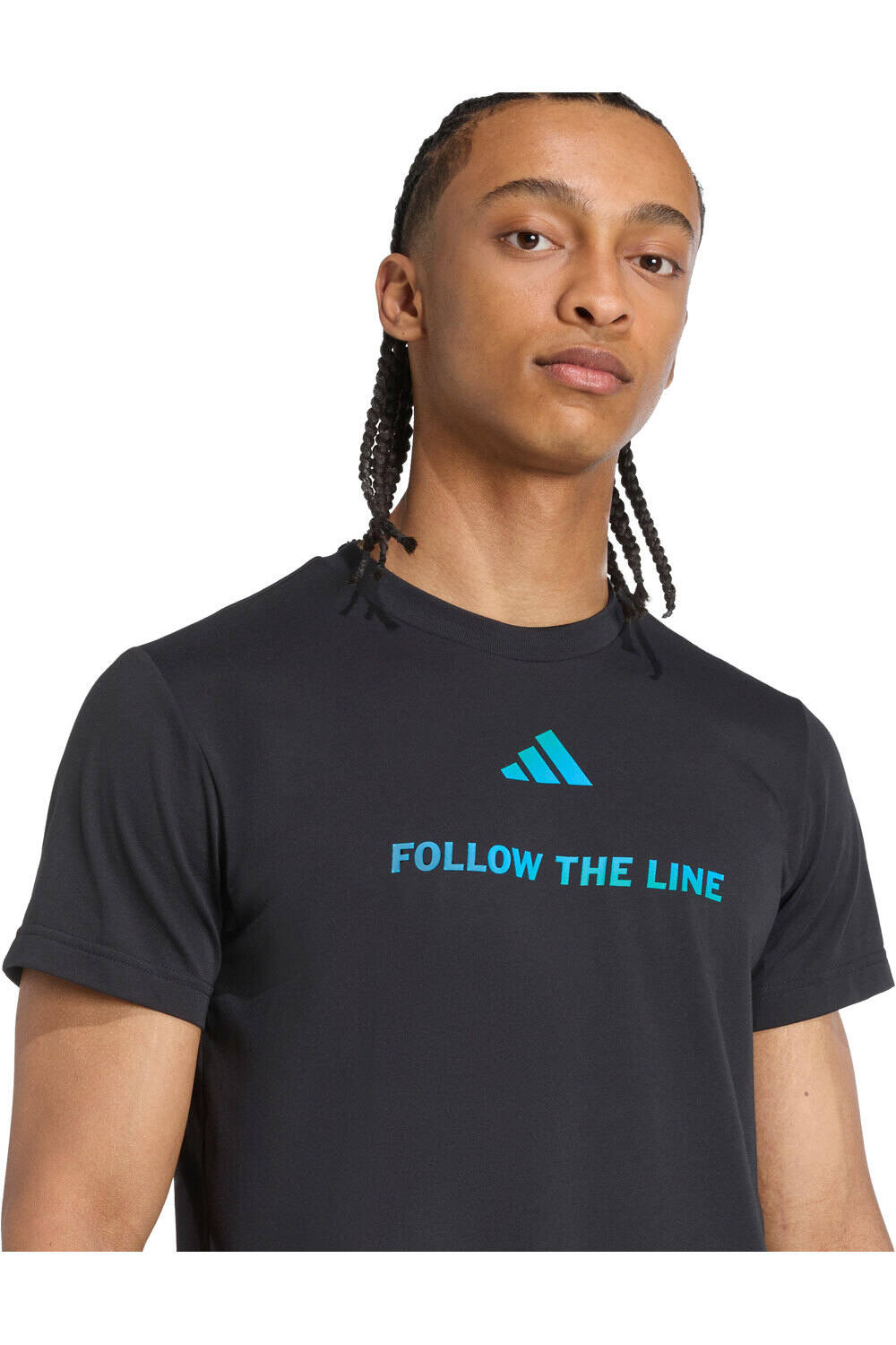 adidas camiseta técnica manga corta hombre FOLLOW THE LINE UNITEFIT vista detalle