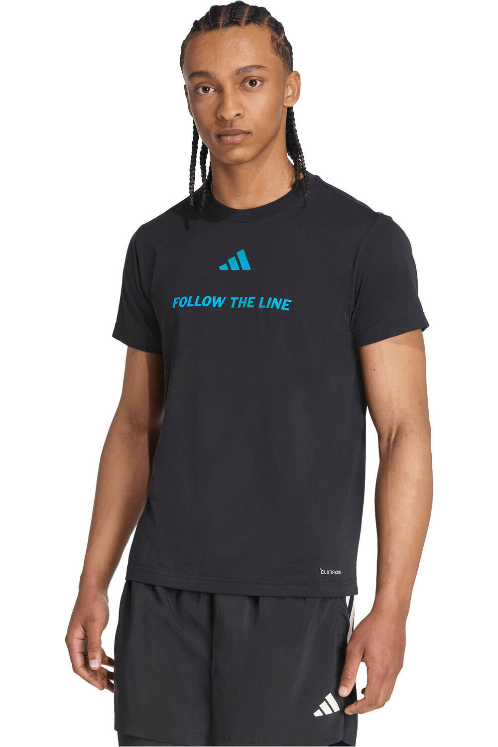 adidas camiseta técnica manga corta hombre FOLLOW THE LINE UNITEFIT vista frontal