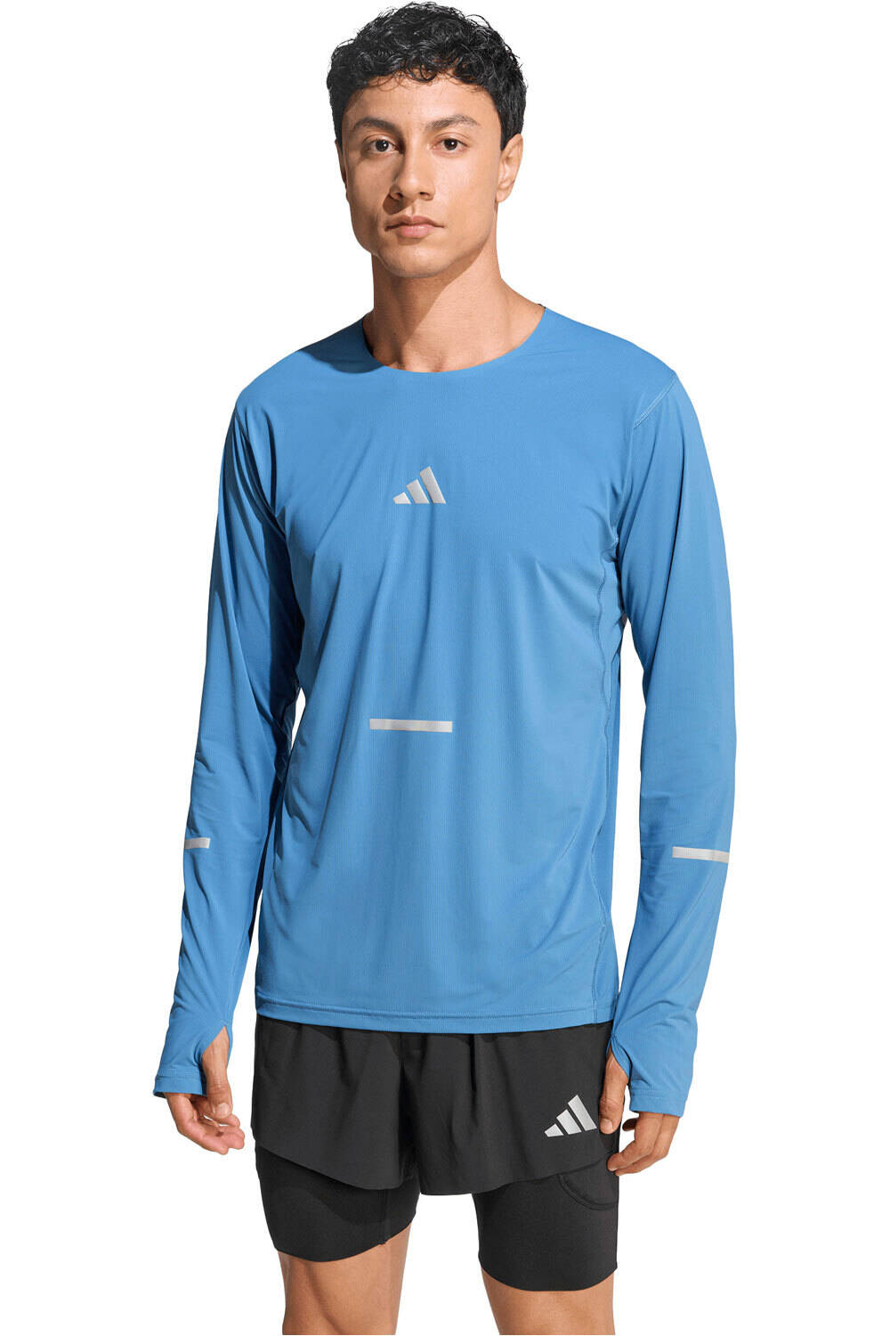 adidas camiseta técnica manga larga hombre ADI365 CLIMACOOL+ vista frontal