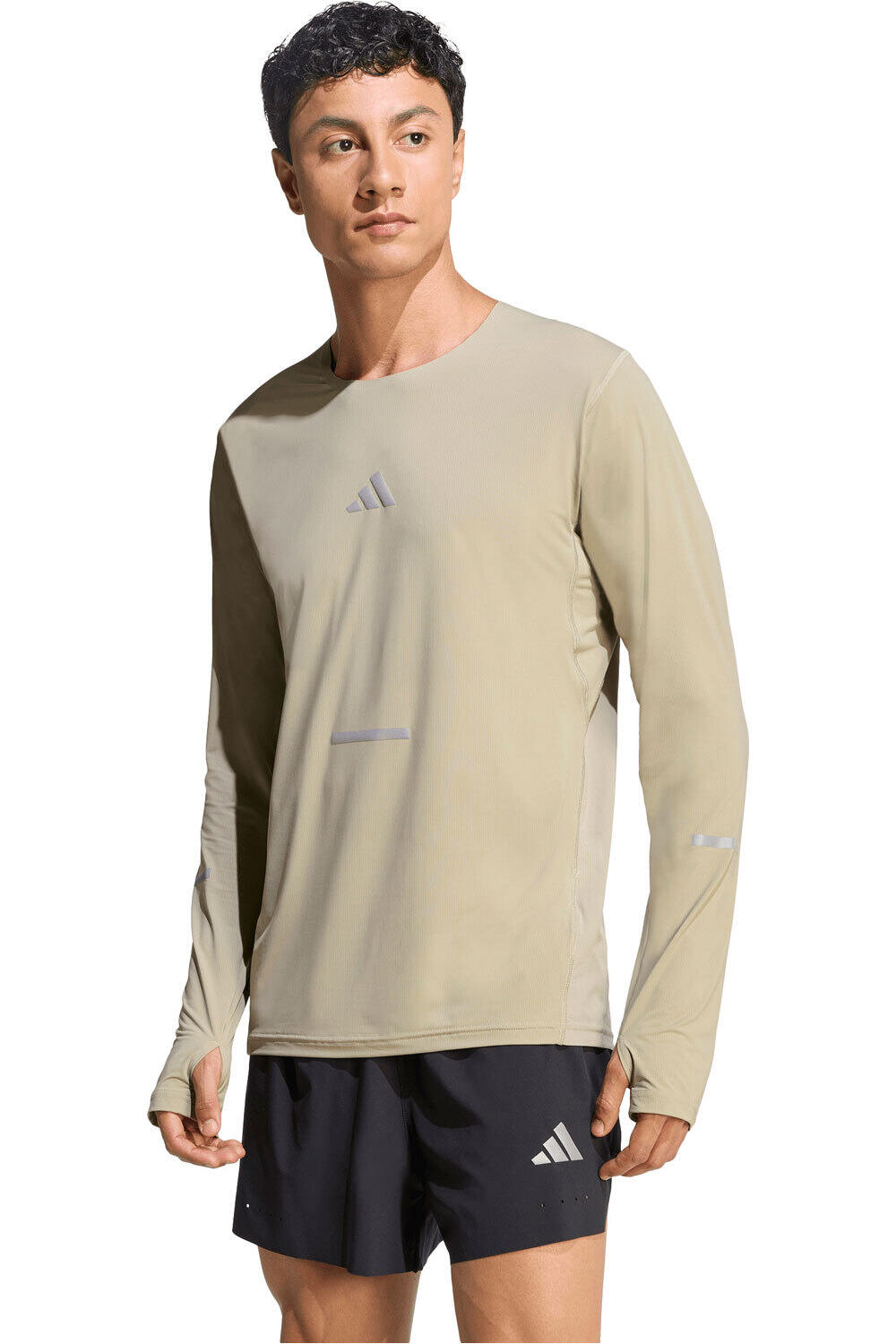 adidas camiseta técnica manga larga hombre ADI365 CLIMACOOL+ vista frontal