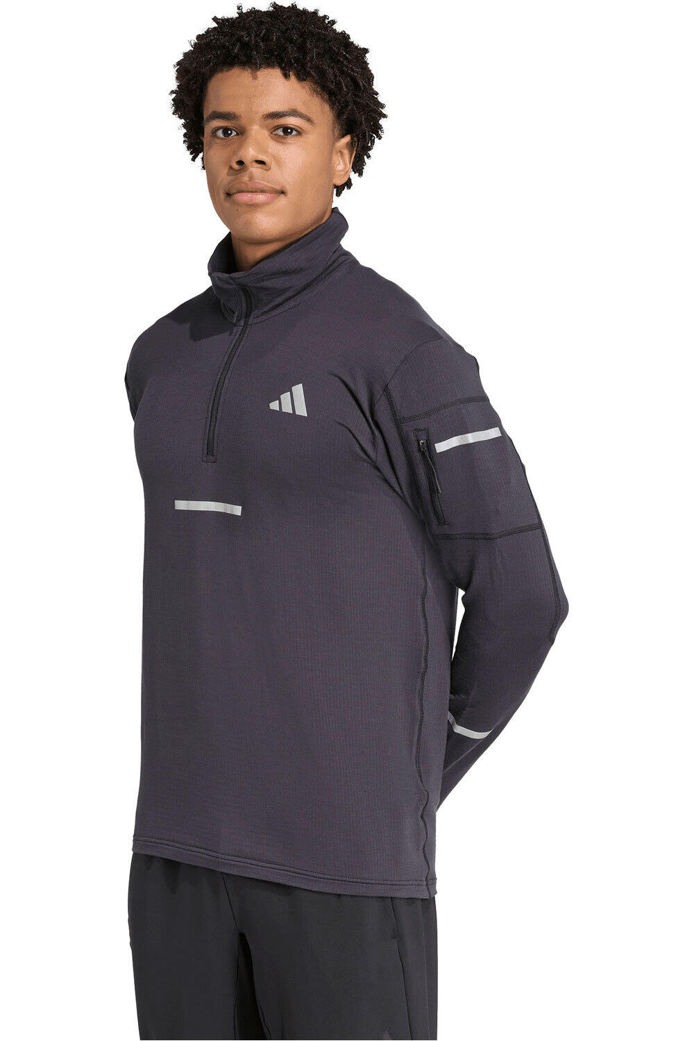 adidas camiseta técnica manga larga hombre ADI365 CLIMAWARM+ HALF-ZIP vista frontal