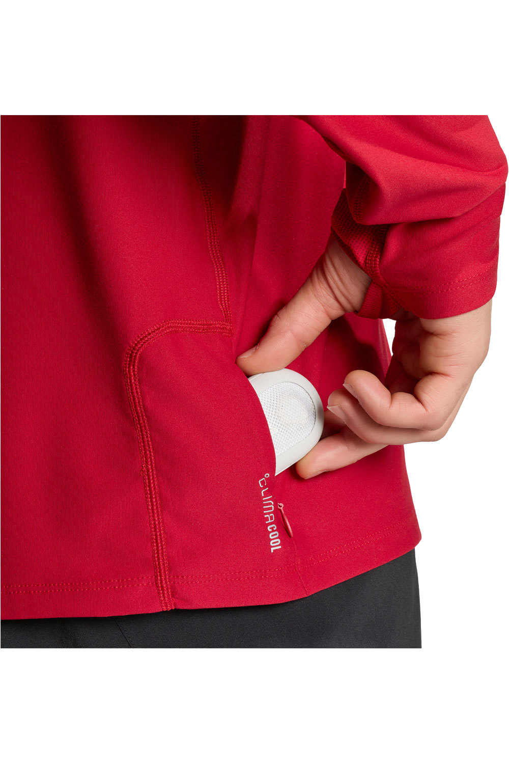 adidas camiseta técnica manga larga hombre ADI365/// ZIP M vista detalle