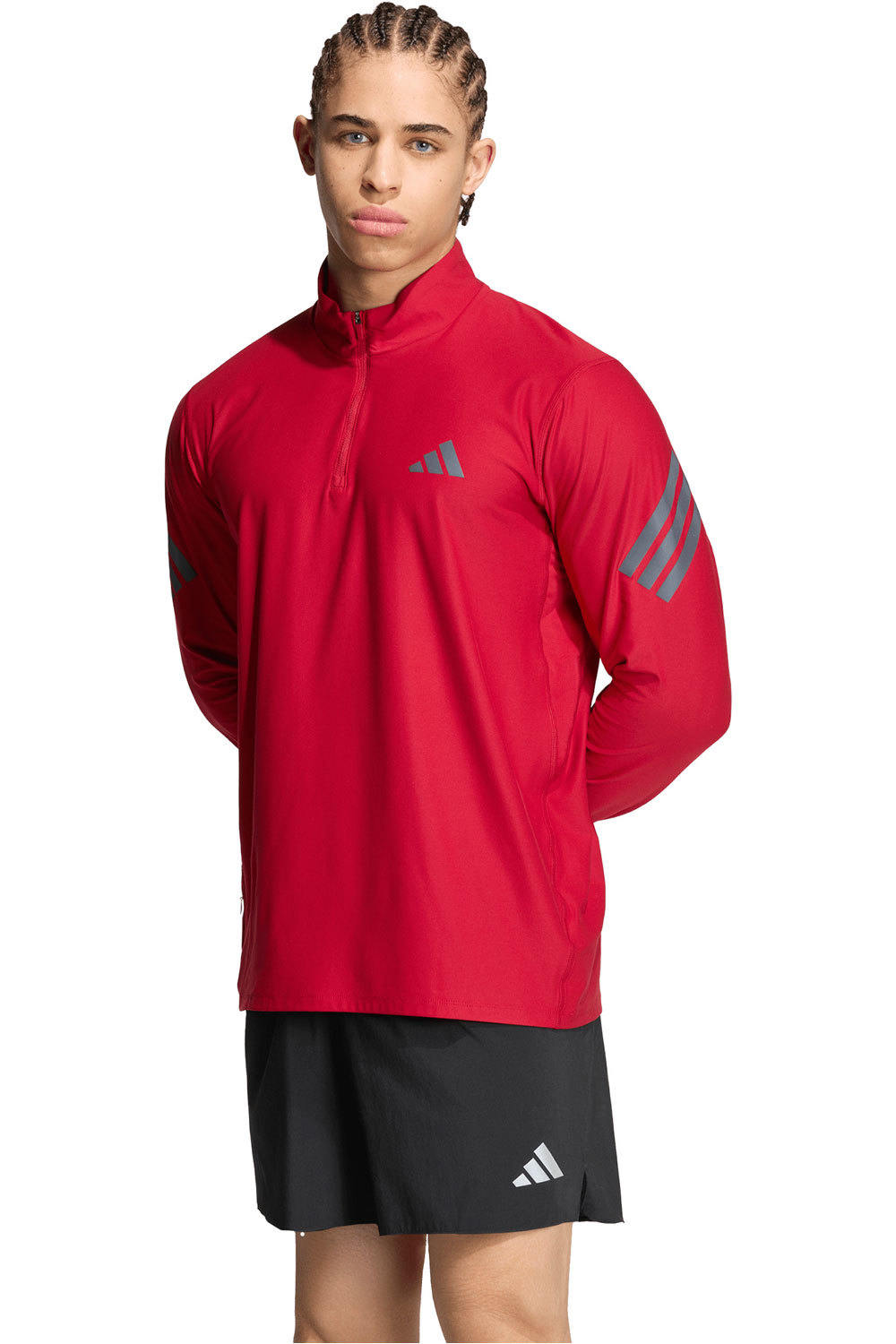 adidas camiseta técnica manga larga hombre ADI365/// ZIP M vista frontal