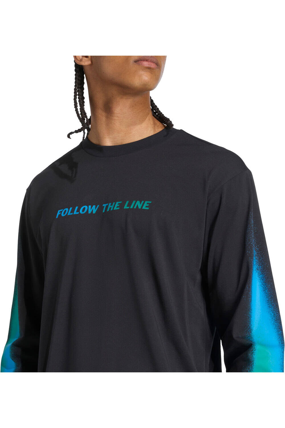 adidas camiseta técnica manga larga hombre FLW T LINE  LST vista detalle