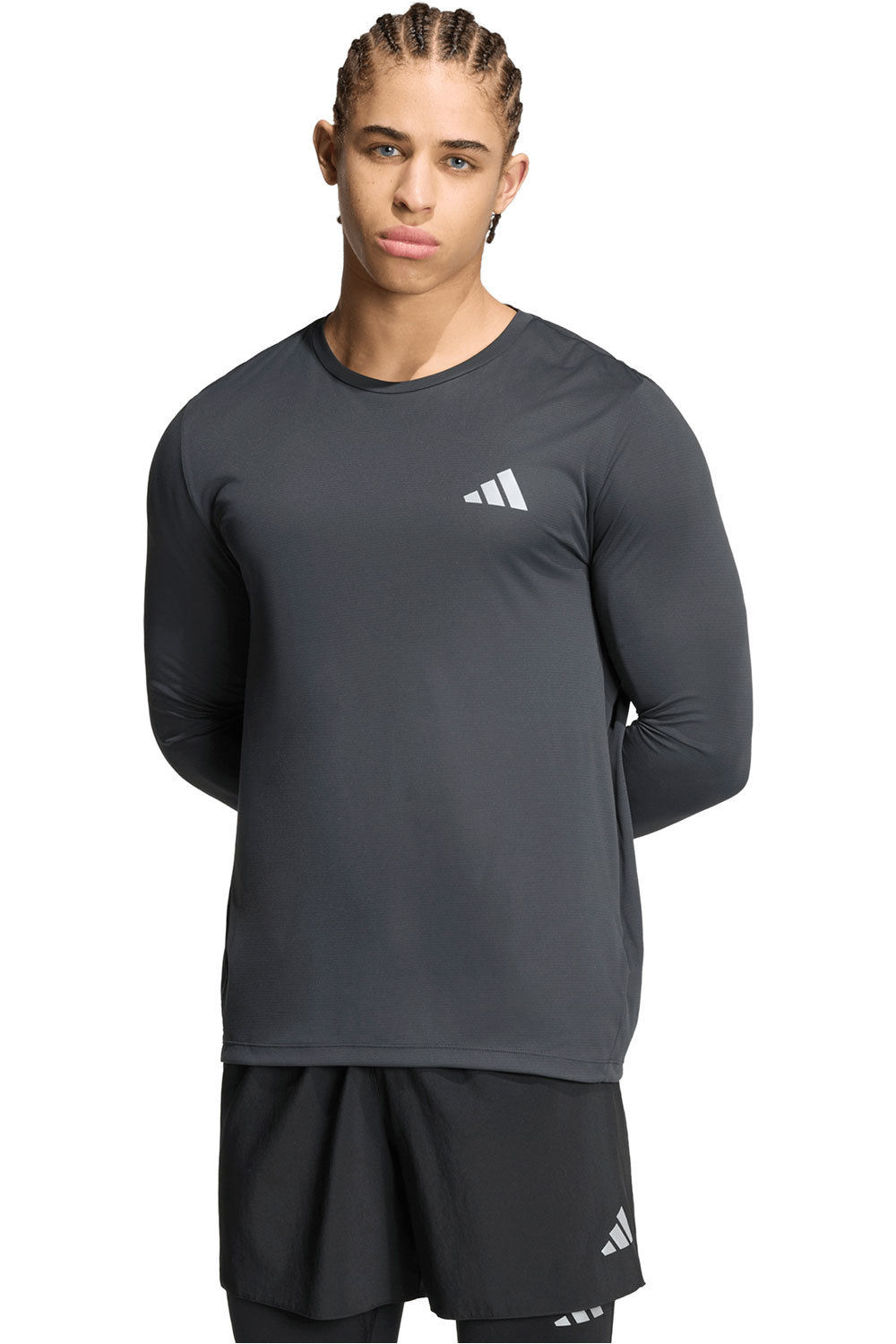 adidas camiseta técnica manga larga hombre Run Ess LS M vista frontal