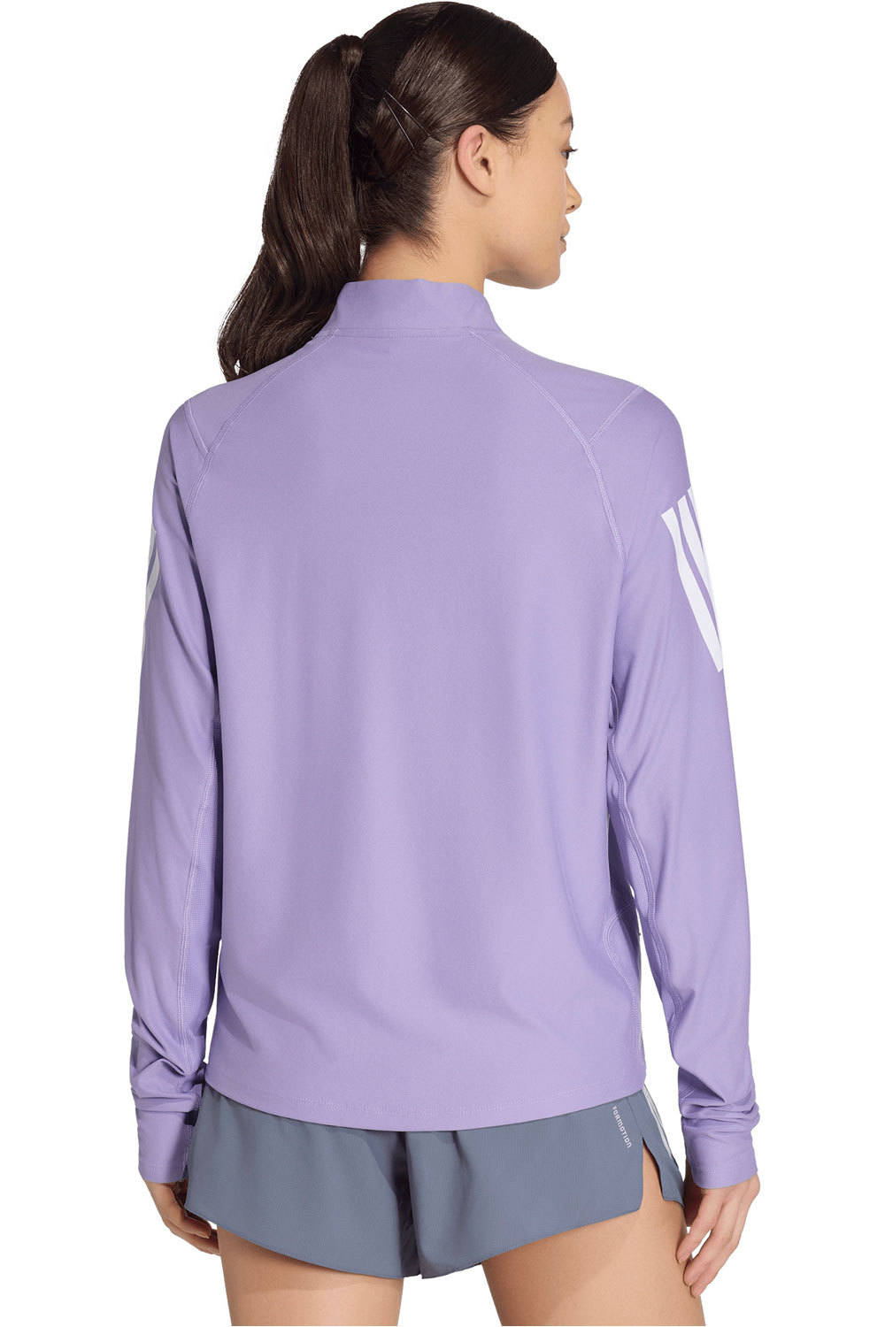 adidas camiseta técnica manga larga mujer ADI365/// ZIP W vista trasera