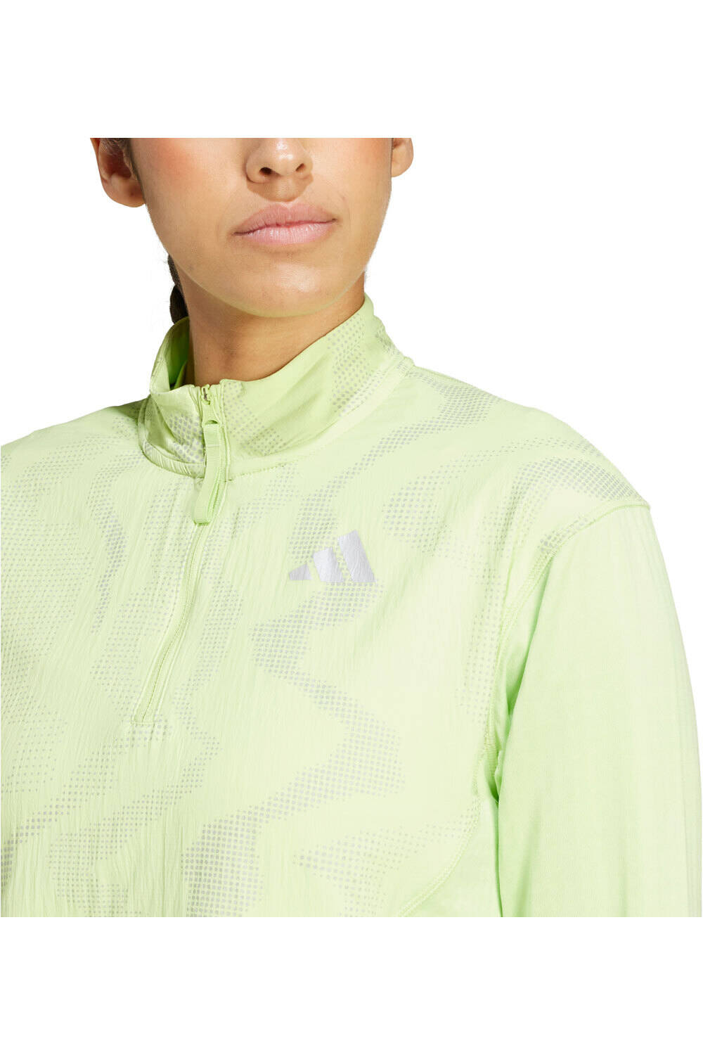 adidas camiseta técnica manga larga mujer ULT HIVIS 1/2 W vista detalle