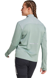 adidas camiseta técnica manga larga mujer ULT HIVIS 1/2 W vista trasera