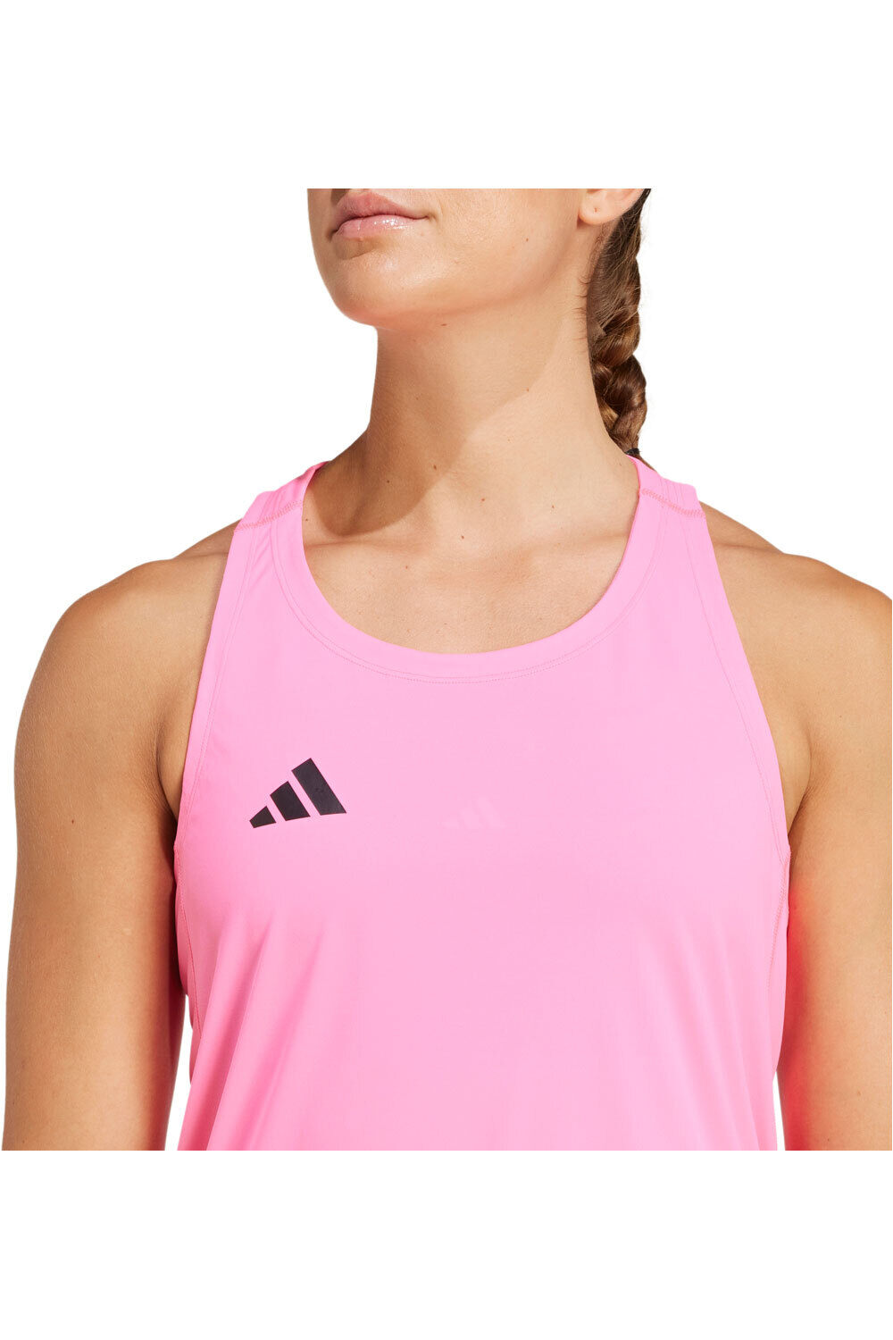 adidas camiseta técnica tirantes mujer ADIZERO ESSENTIALS vista detalle