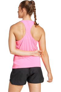 adidas camiseta técnica tirantes mujer ADIZERO ESSENTIALS vista trasera