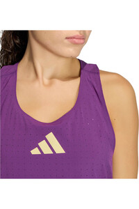 adidas camiseta técnica tirantes mujer ADIZERO ROAD TO RECORDS vista detalle