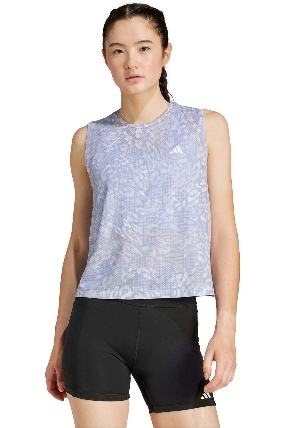 adidas camiseta técnica tirantes mujer OTR E AOP T W vista frontal