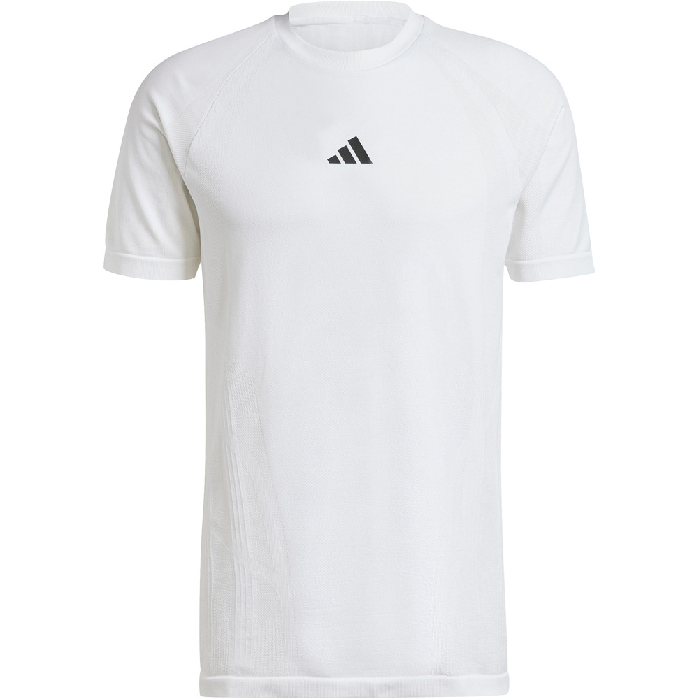 adidas camiseta tenis manga corta hombre CAMISETA SEAML PRO WHITE vista detalle