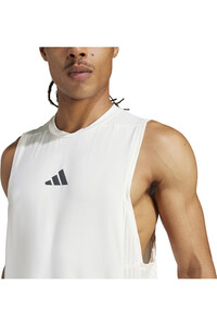 adidas camiseta tirantes fitness hombre D4T INT. TANK vista detalle