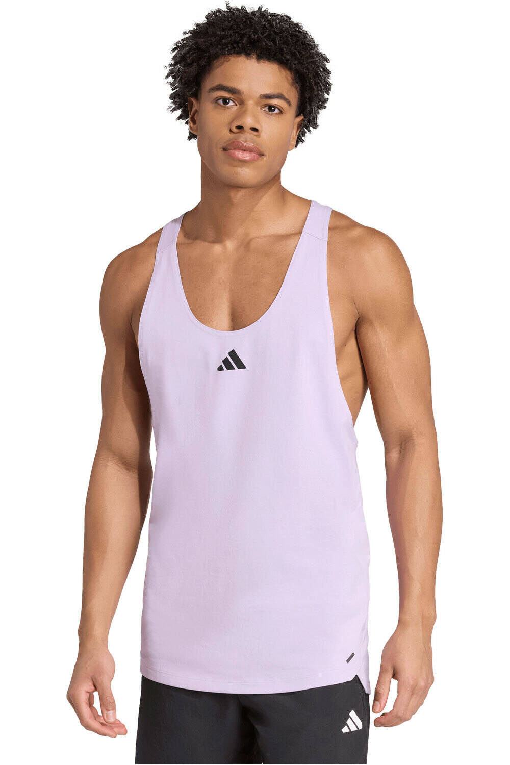 adidas camiseta tirantes fitness hombre POWER STRINGER vista frontal