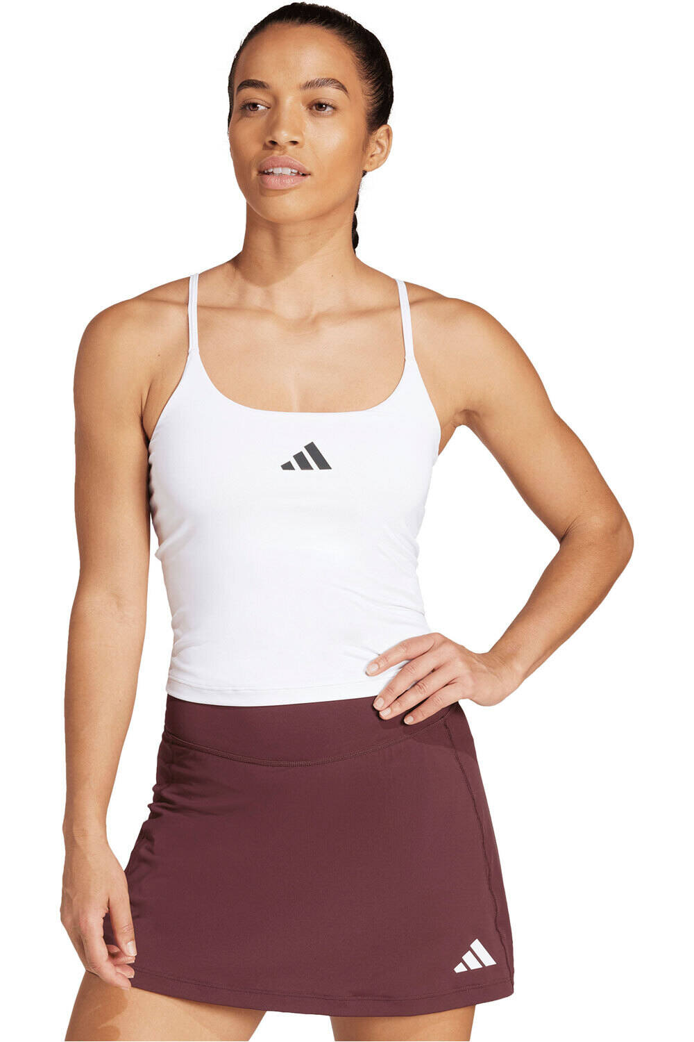 adidas camiseta tirantes fitness mujer INTEGRADO OPTIME LIGHT-SUPPORT vista frontal
