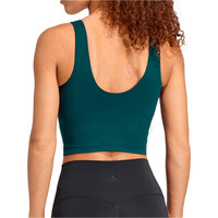 adidas camiseta tirantes fitness mujer POCO IMPACTO 3 STRIPES STUDIO ALL ME vista trasera