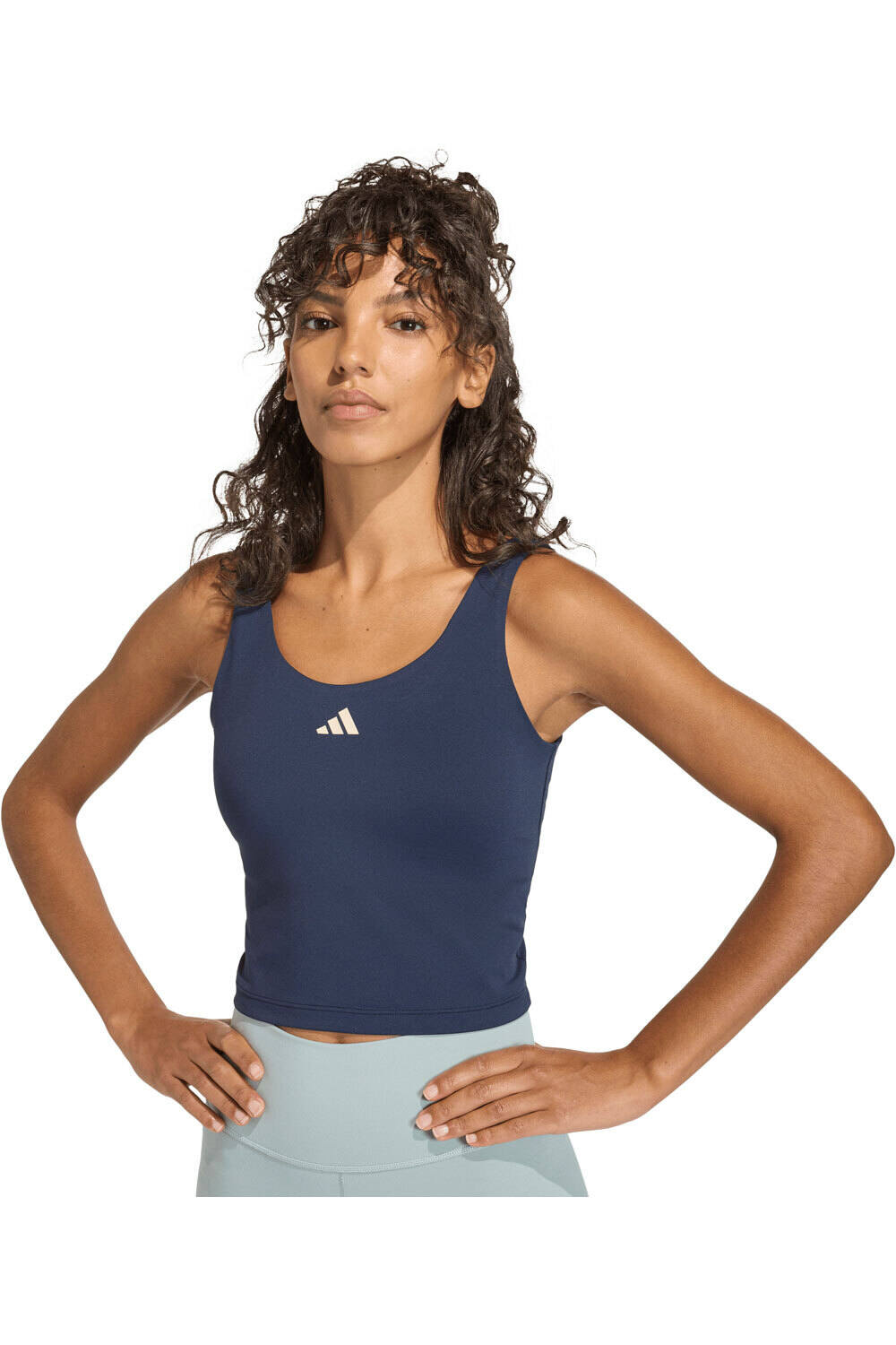 adidas camiseta tirantes fitness mujer STUDIO ALL ME vista detalle