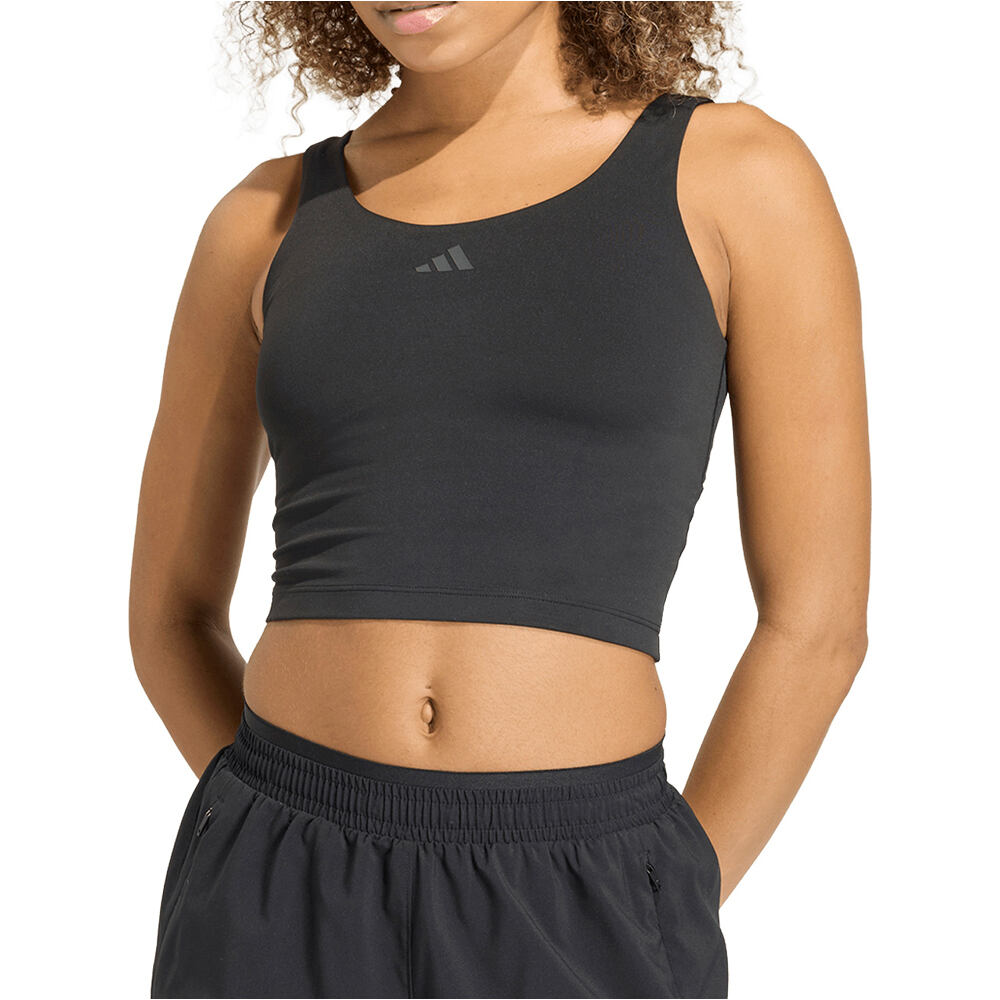 adidas camiseta tirantes fitness mujer STUDIO ALL ME vista frontal