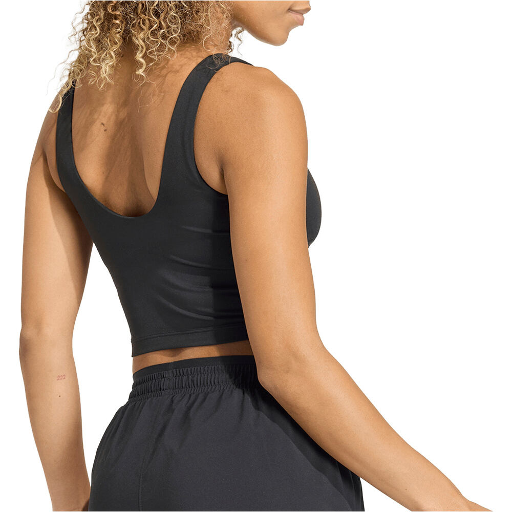 adidas camiseta tirantes fitness mujer STUDIO ALL ME vista trasera