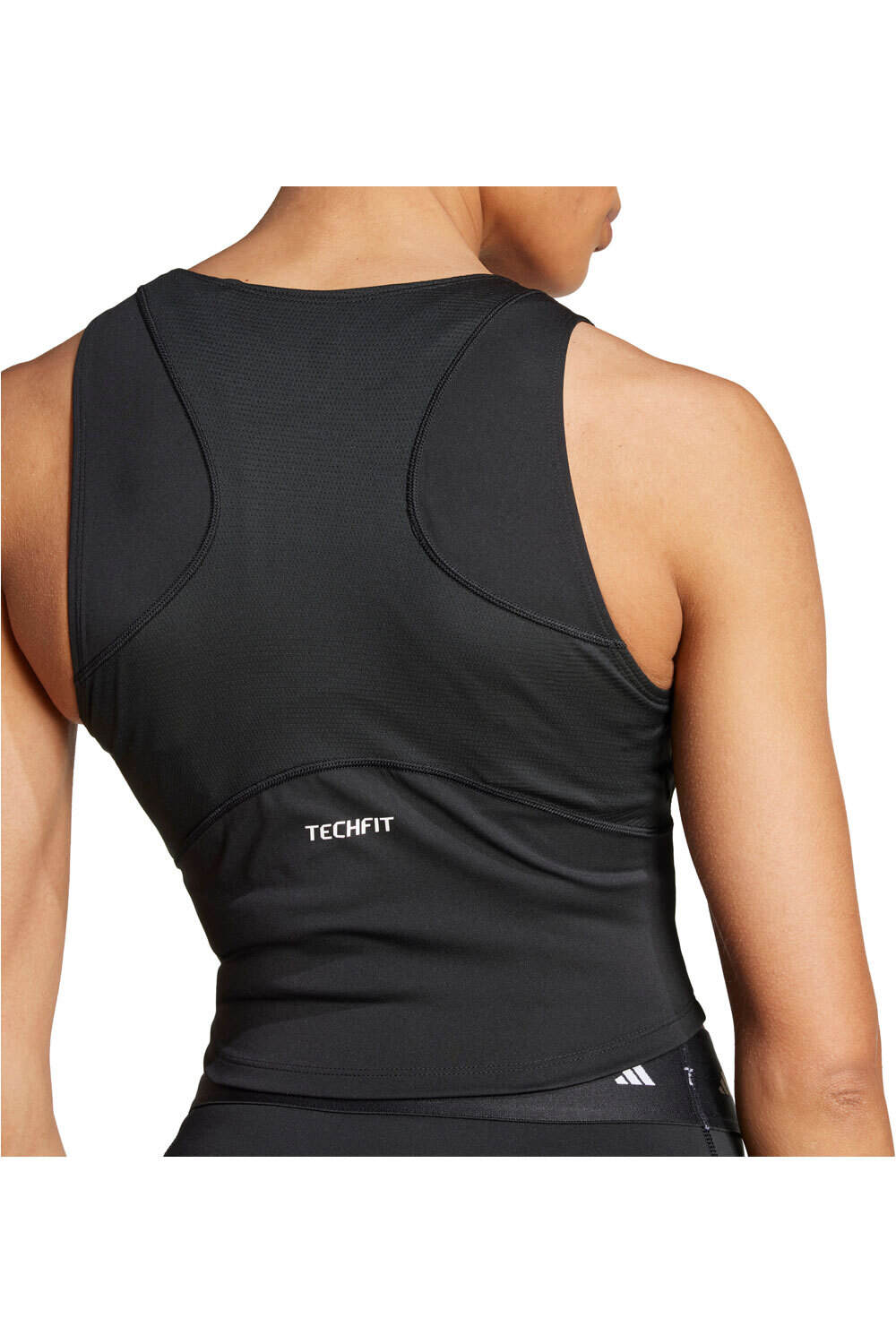 adidas camiseta tirantes fitness mujer TF CROP TK vista detalle