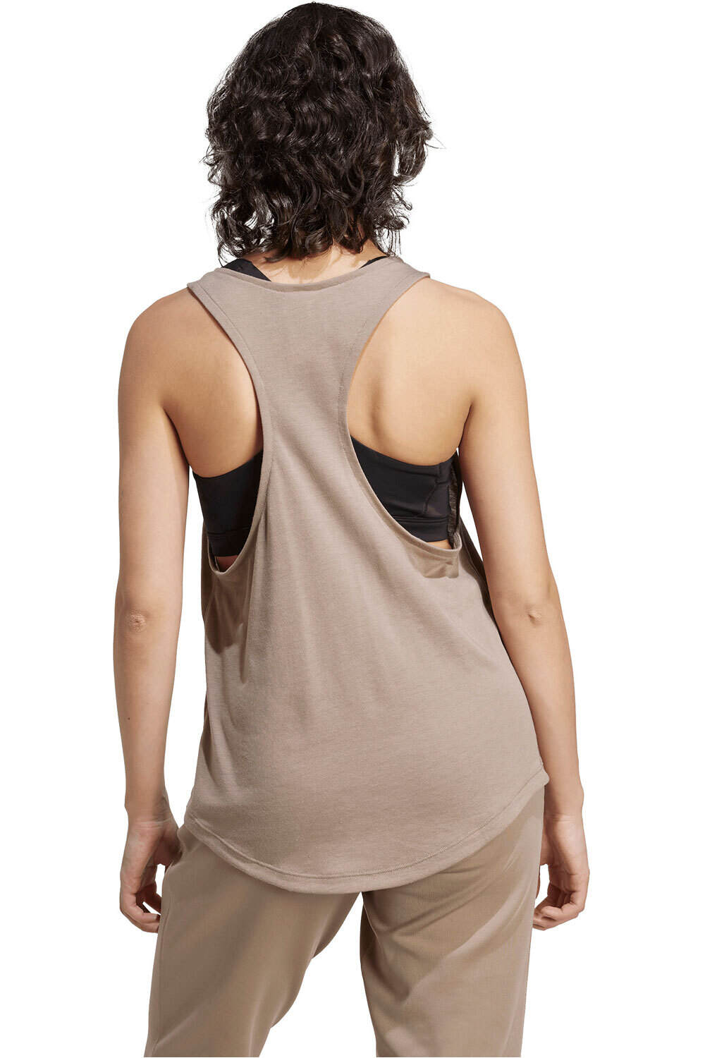 adidas camiseta tirantes fitness mujer TIRANTES YOGA ESSENTIALS vista trasera