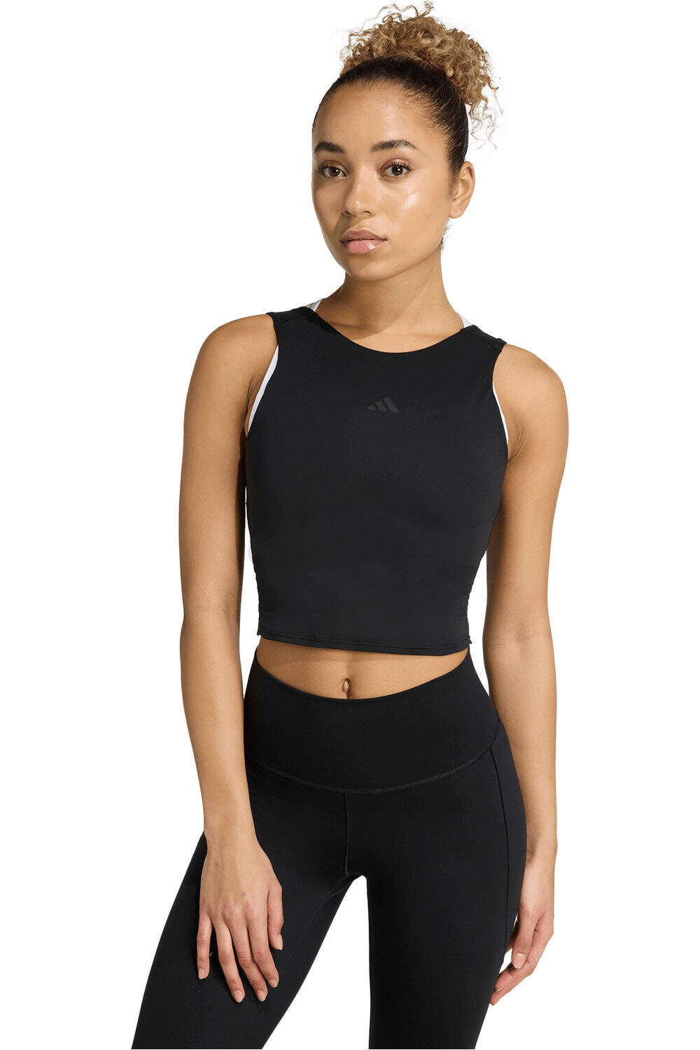 adidas camiseta tirantes fitness mujer TIRANTES YOGA MOTION vista frontal