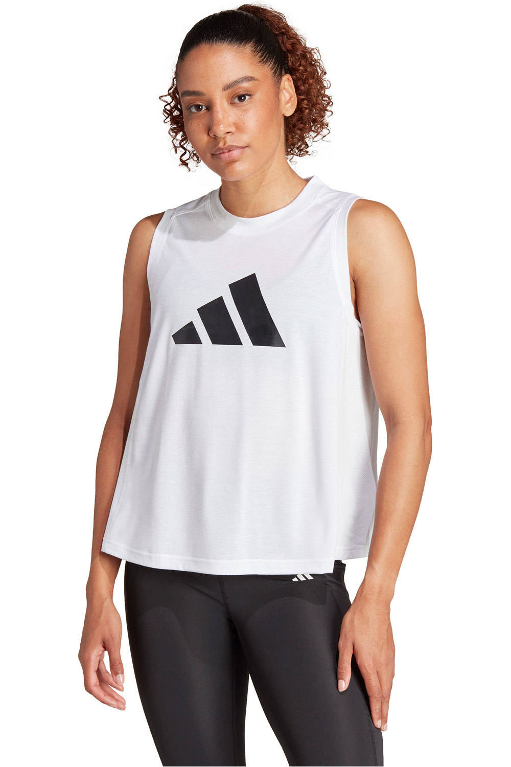 adidas camiseta tirantes fitness mujer TR-ES LOGO TK vista frontal