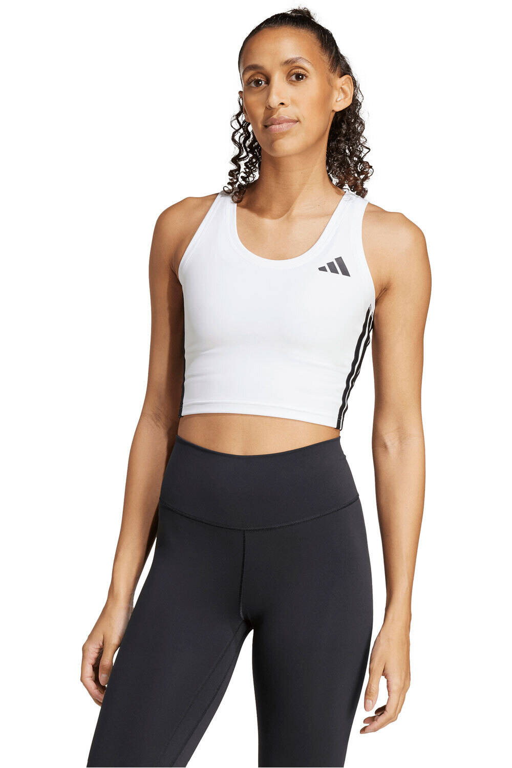 adidas camiseta tirantes fitness mujer TRAIN ESSENTIALS CROP vista frontal