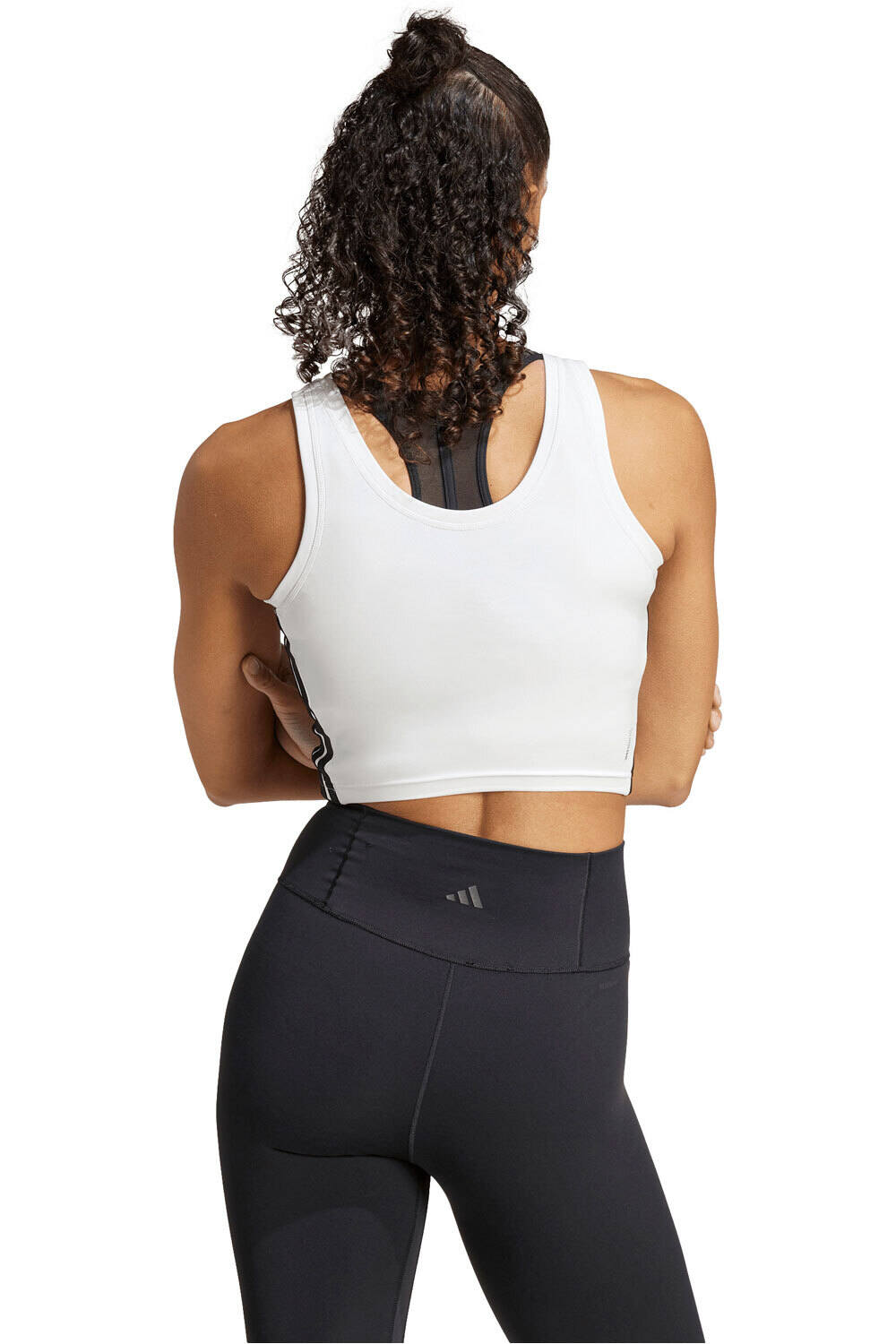 adidas camiseta tirantes fitness mujer TRAIN ESSENTIALS CROP vista trasera