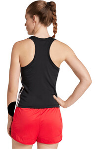 adidas camiseta tirantes fitness mujer TRAIN ESSENTIALS WORKOUT 3 BANDAS vista trasera