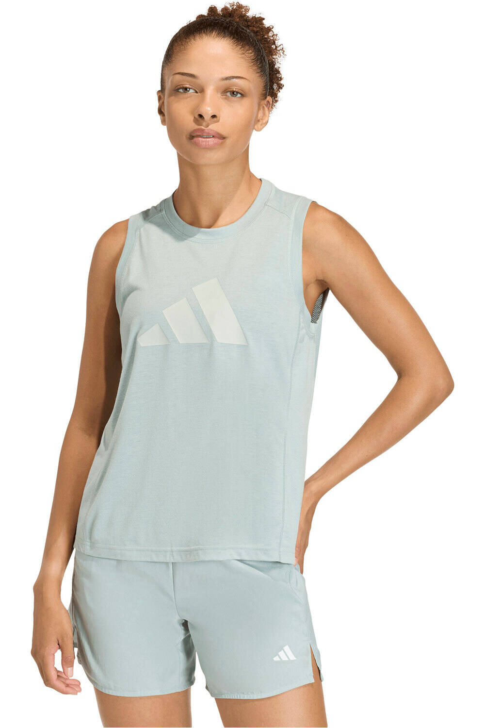 adidas camiseta tirantes fitness mujer WE LOGO TK vista frontal