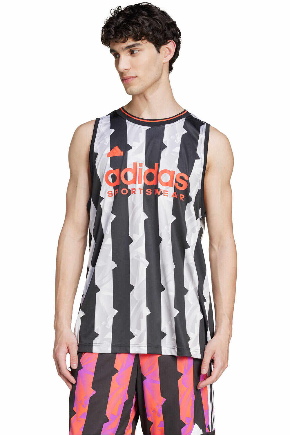 adidas camiseta tirantes hombre M TIRO AOP TNK vista frontal