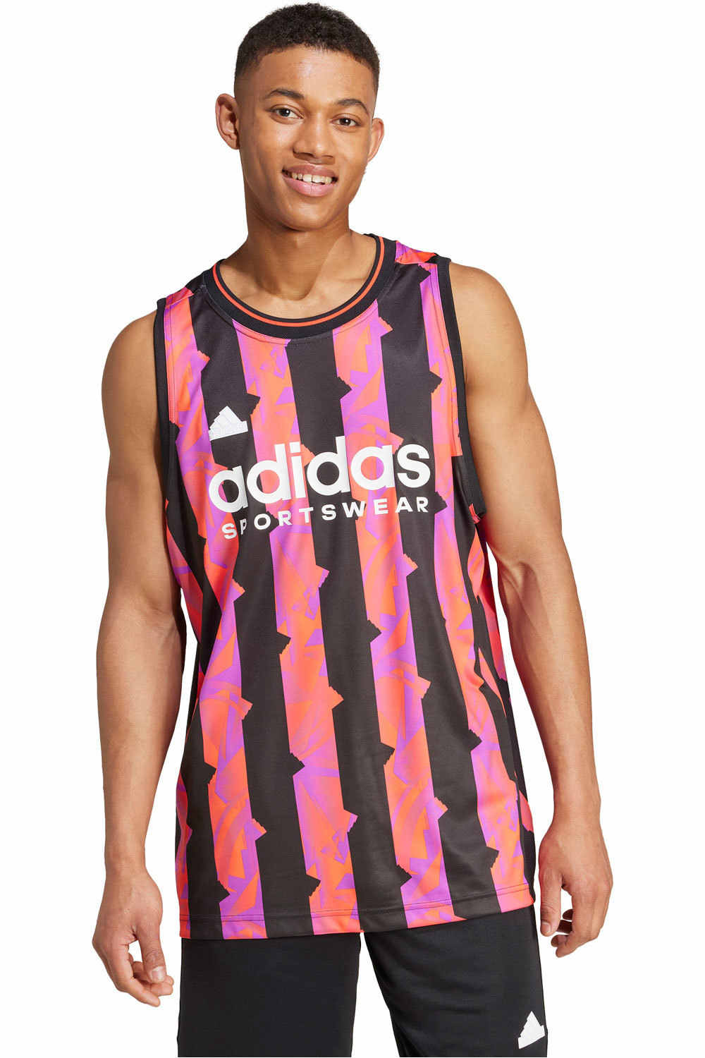 adidas camiseta tirantes hombre M TIRO AOP TNK vista frontal