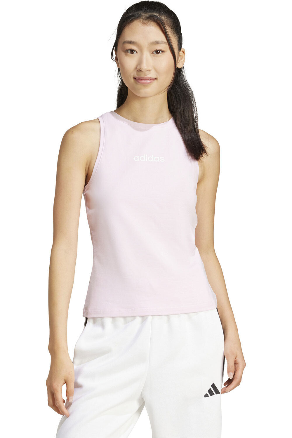 adidas camiseta tirantes mujer W LIN SJ TK vista frontal