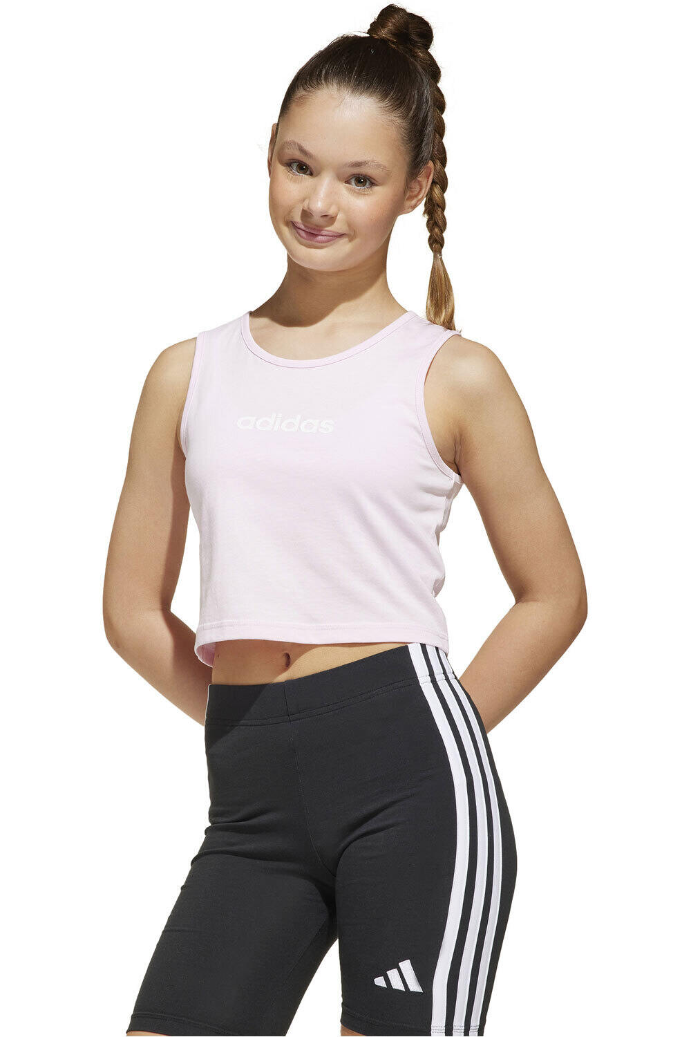 adidas camiseta tirantes niña JG LIN TK 160 vista frontal