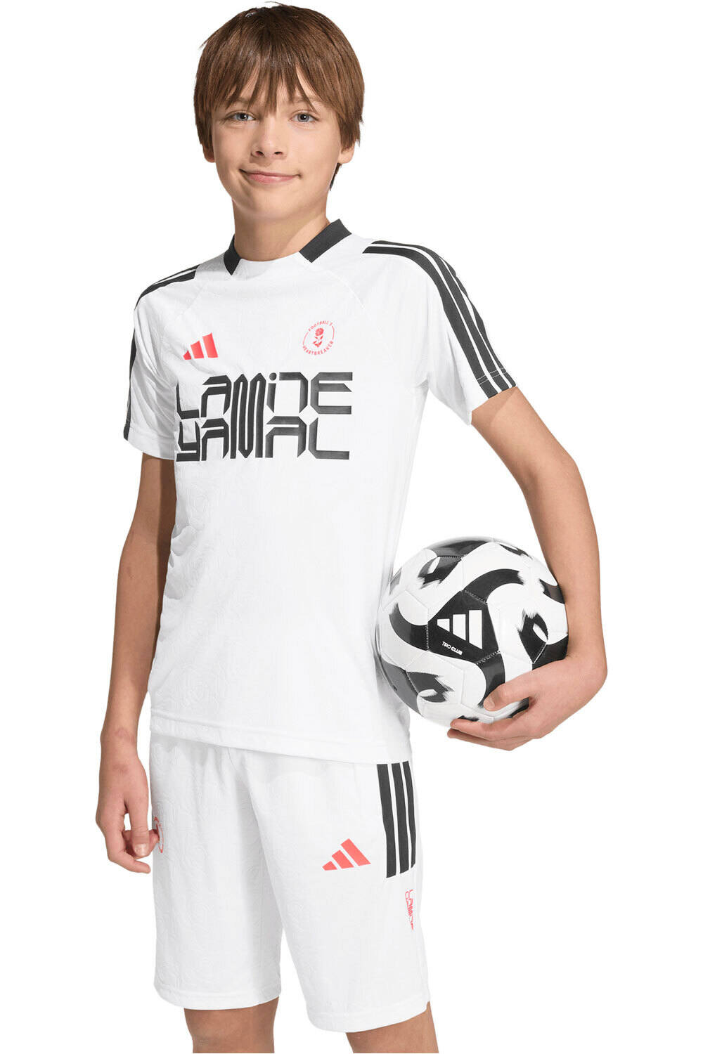 adidas camisetas entrenamiento futbol manga corta niño ENTRENAMIENTO LAMINE YAMAL vista frontal