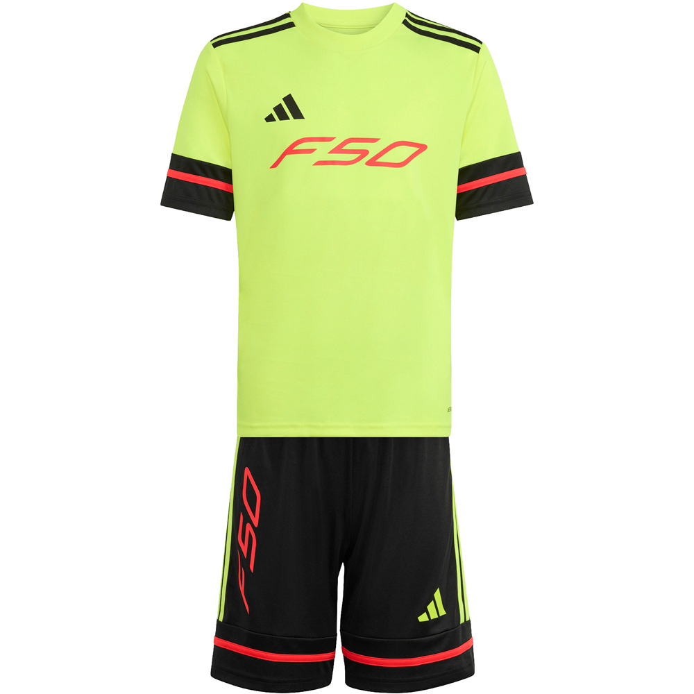adidas camisetas entrenamiento futbol manga corta niño F50 vista frontal