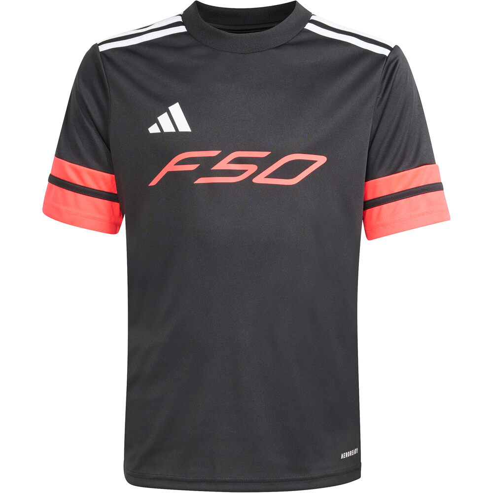 adidas camisetas entrenamiento futbol manga corta niño F50 vista frontal