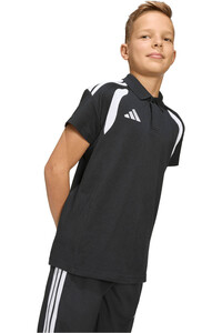 adidas camisetas entrenamiento futbol manga corta niño Polo Tiro26 League vista detalle