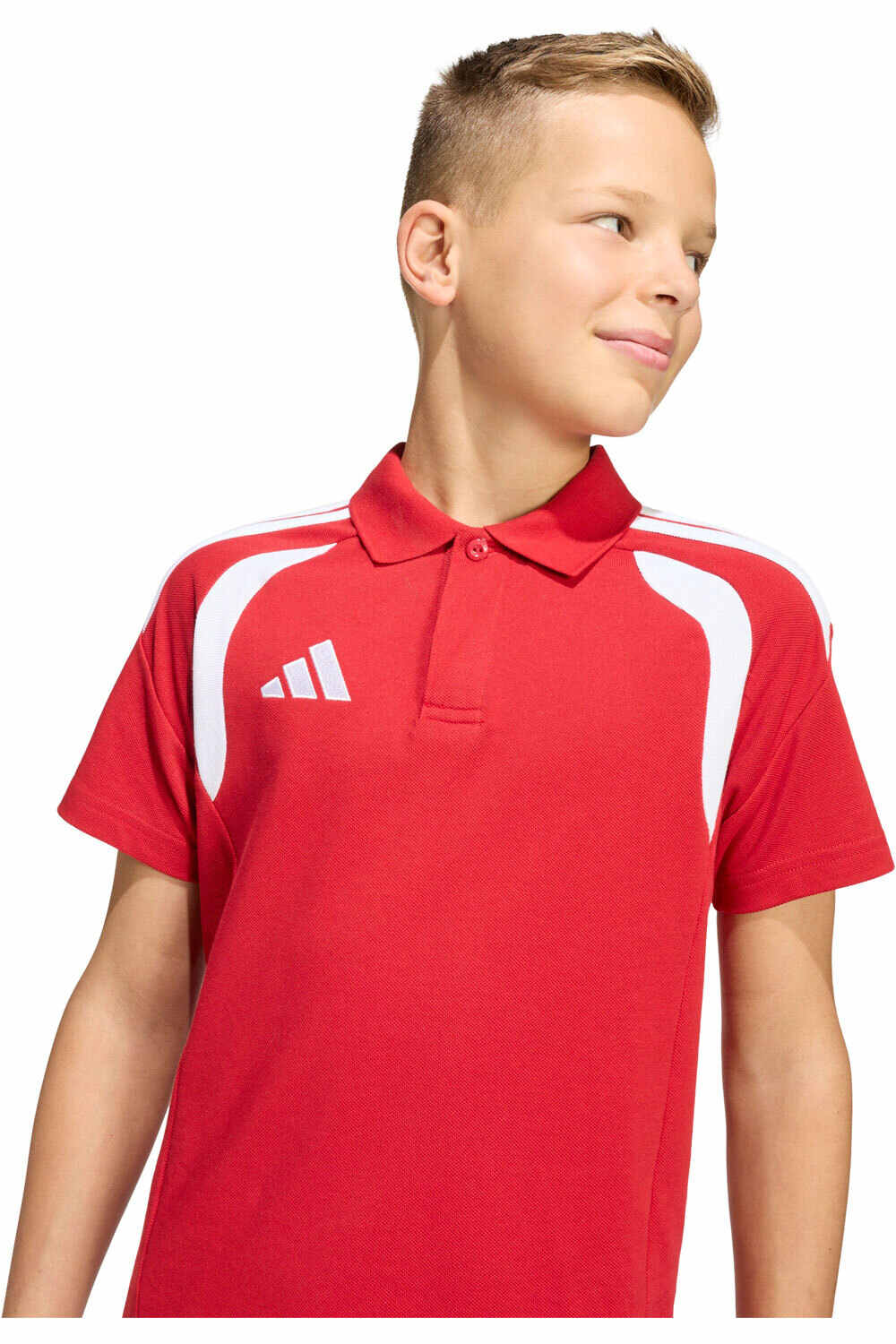 adidas camisetas entrenamiento futbol manga corta niño Polo Tiro26 League vista detalle
