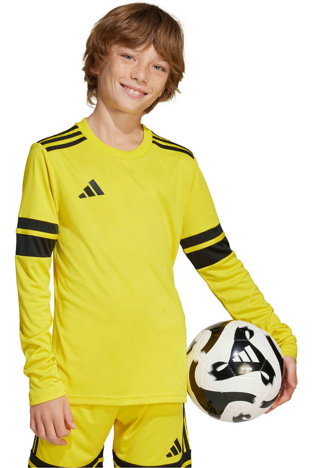 adidas camisetas entrenamiento futbol manga corta niño SQUA25 JSY LY vista frontal