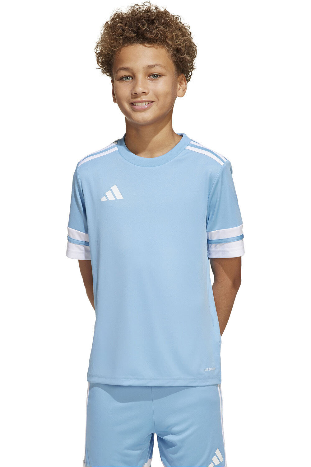 adidas camisetas entrenamiento futbol manga corta niño SQUA25 JSY Y vista frontal