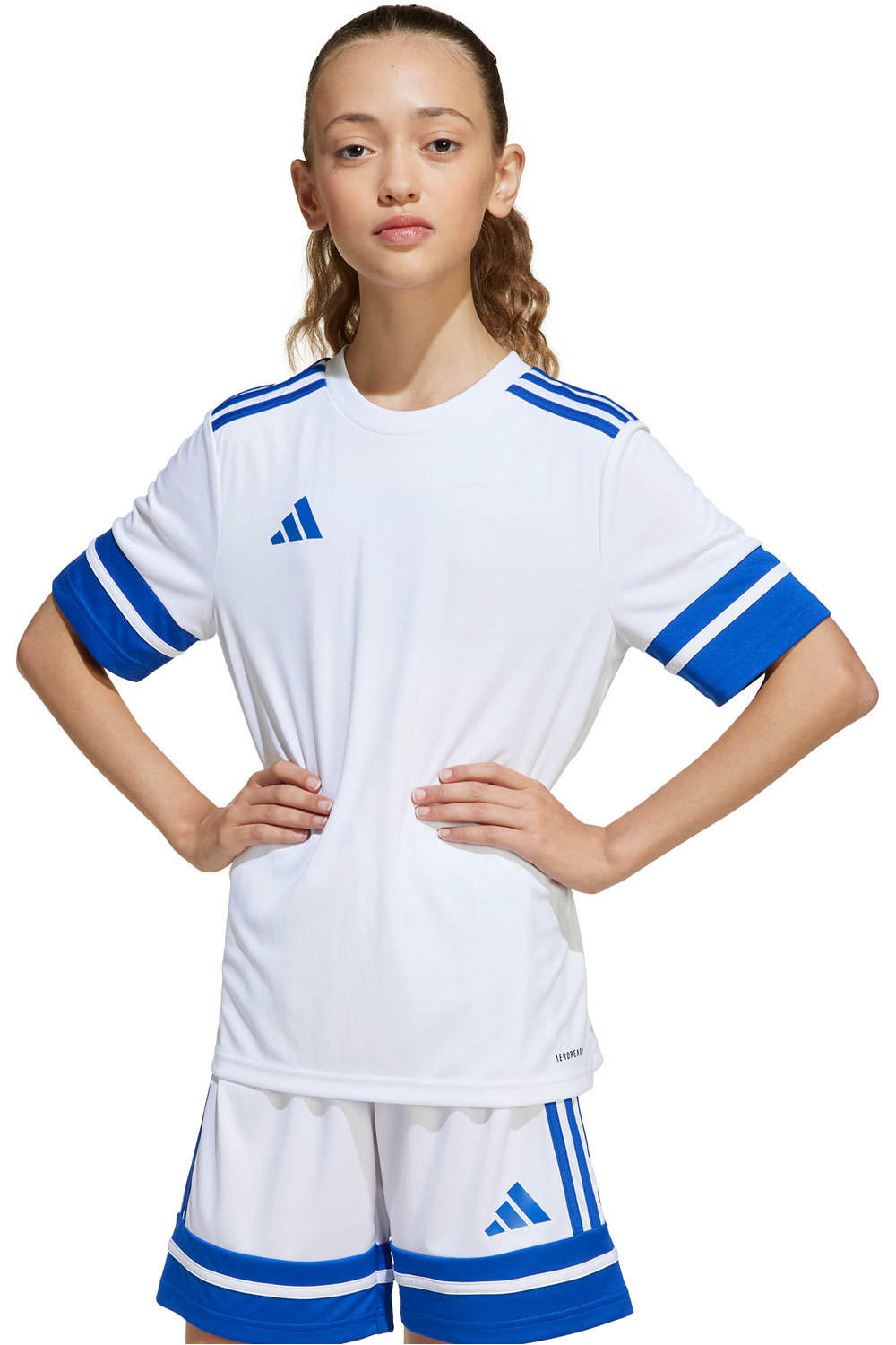 adidas camisetas entrenamiento futbol manga corta niño SQUA25 JSY Y vista frontal