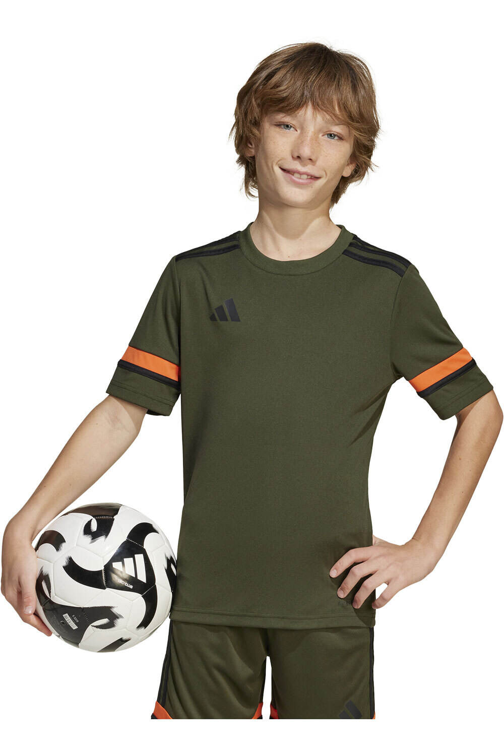 adidas camisetas entrenamiento futbol manga corta niño SQUA25 JSY Y vista frontal