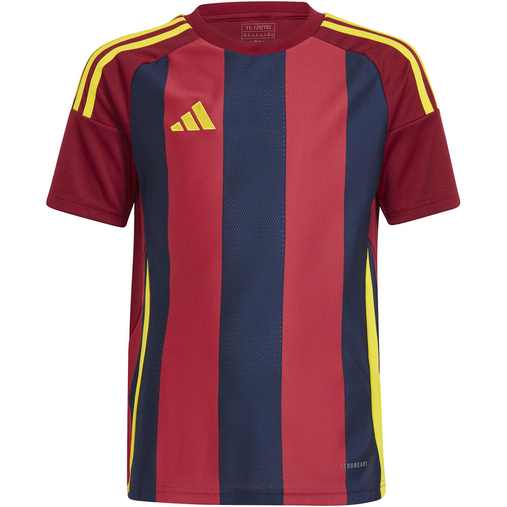 adidas camisetas entrenamiento futbol manga corta niño STRIPED 24 JSYY vista frontal