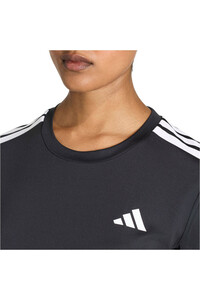 adidas camisetas fitness mujer HYPERGLAM 3 STRIPES vista detalle