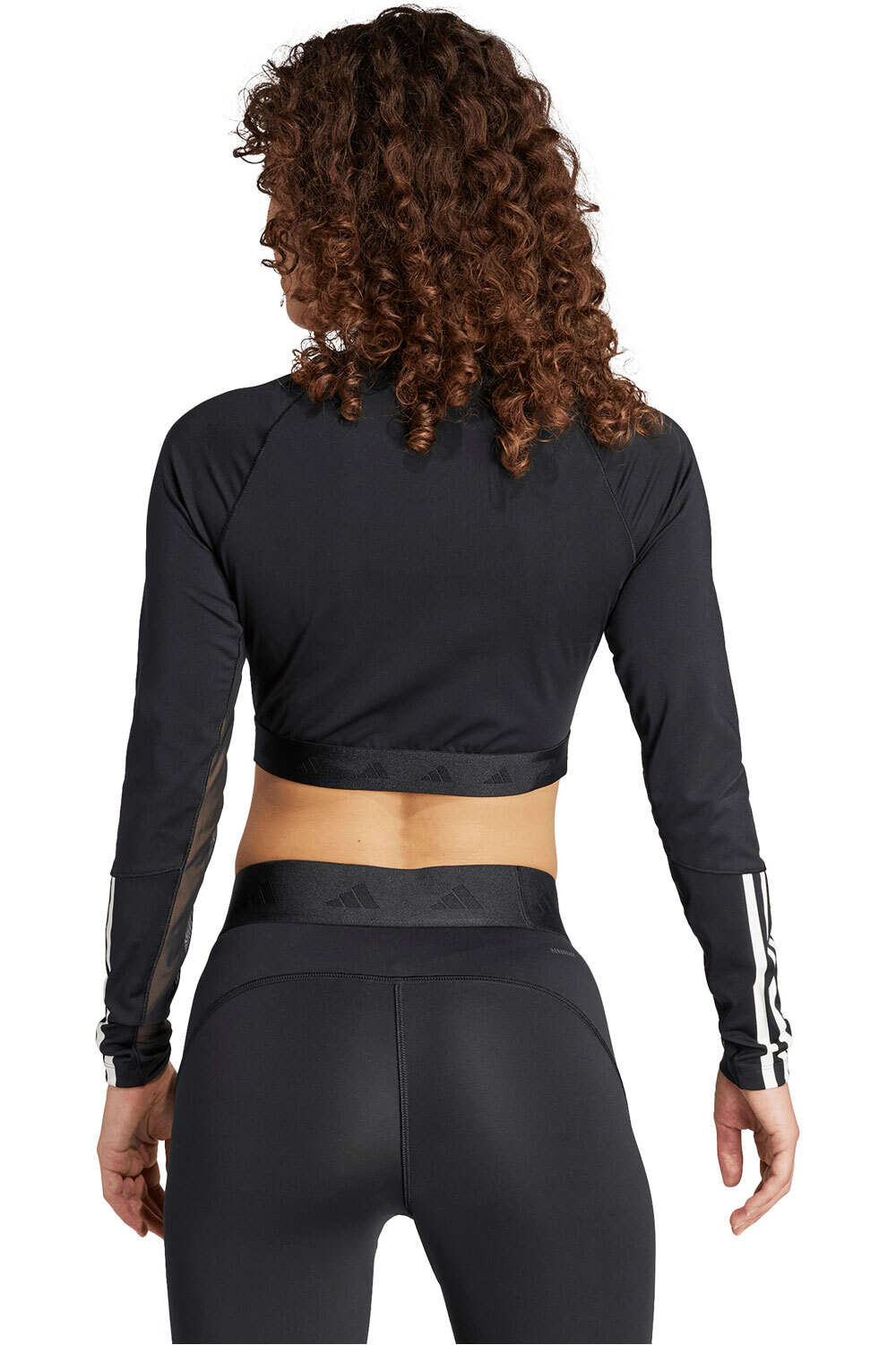 adidas camisetas fitness mujer HYPERGLAM CROPPED vista trasera