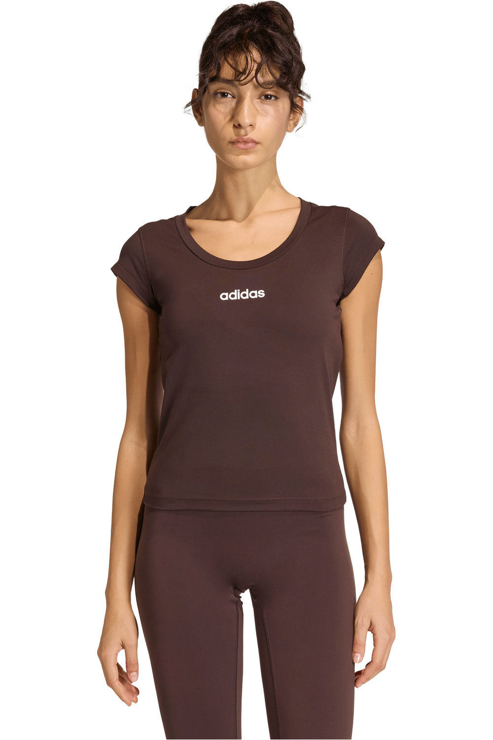adidas camisetas fitness mujer HYPERGLAM vista frontal