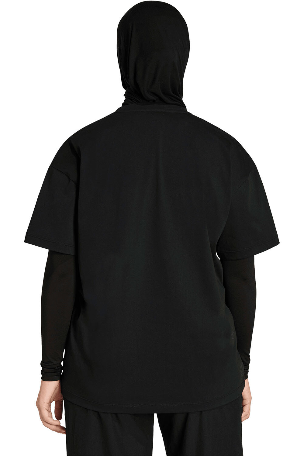 adidas camisetas fitness mujer LOGOTIPO GIGANTE POWER ESSENTIALS vista trasera